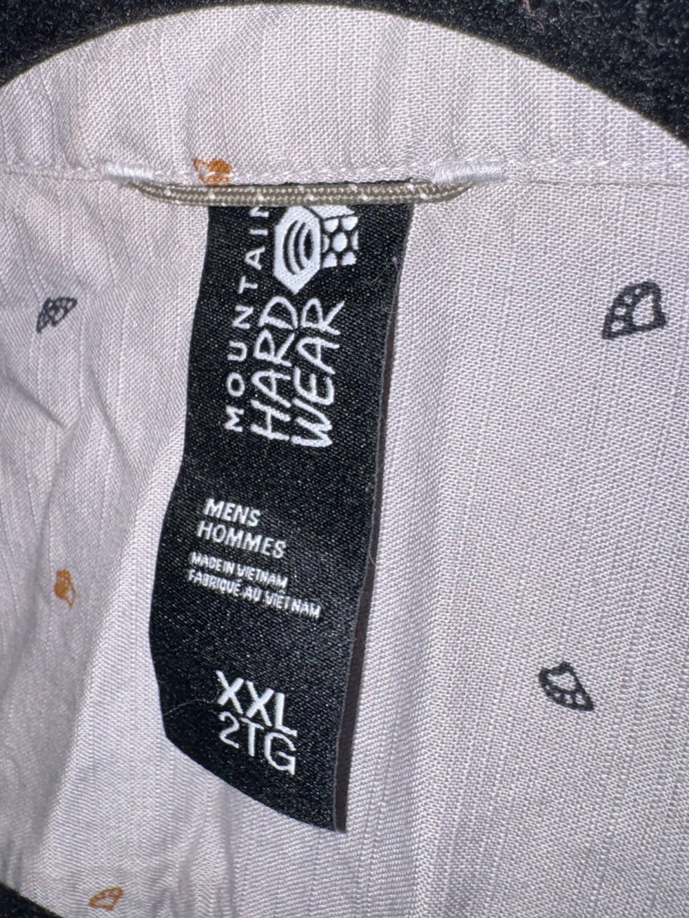 Mountain Hardwear 100% Cotton Gray Casual Short Sleeve Button Down Gorpcore XXL - Picture 6 of 7